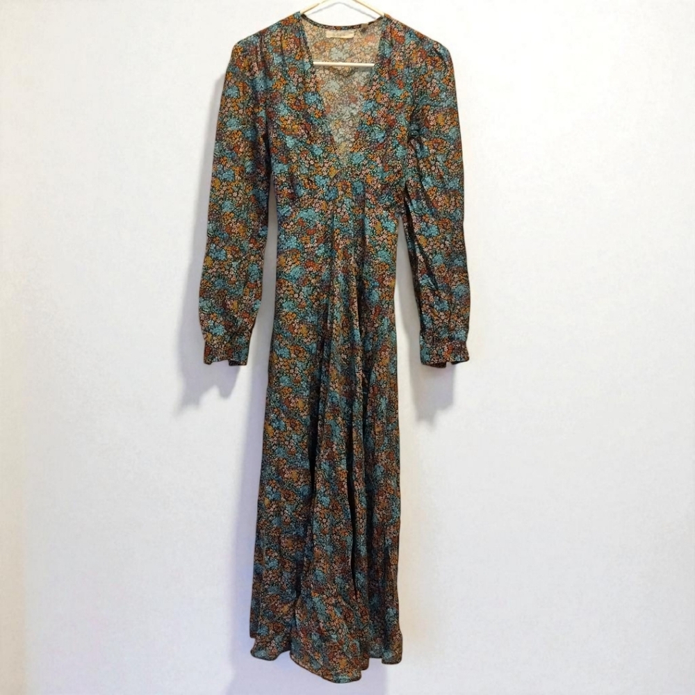 Doen Multicolor Floral Long Sleeve Dress